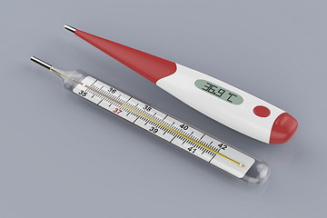 Image showing Medical thermometers