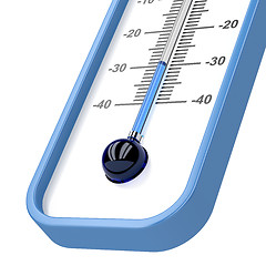 Image showing Close-up of mercury thermometer