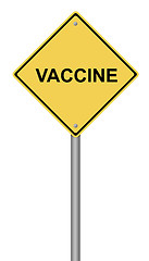 Image showing Vaccine Warning Sign