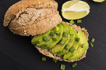 Image showing Sandwich with avocado