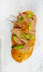 Image showing Tapas Bruschetta with Pate