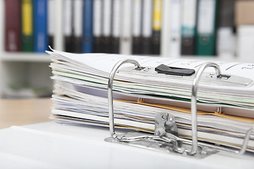 Image showing File folders on desk