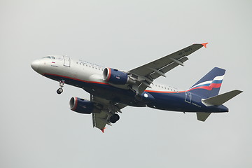 Image showing Airbus A319 in the air