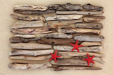 Image showing Three Starfish