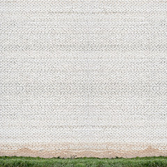 Image showing huge white brick wall