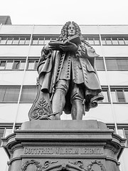 Image showing  Leibniz Denkmal Leipzig 