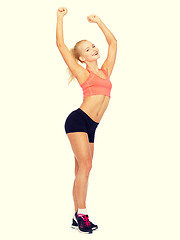 Image showing beautiful sporty woman dancing