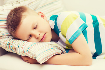 Image showing little boy sleeping at home