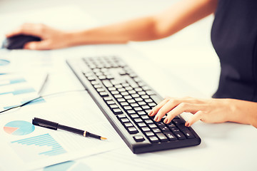 Image showing woman hands typing on keyboard