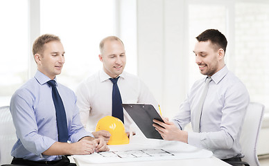 Image showing happy team of architects and designers in office