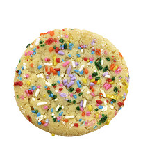 Image showing Sugar Cookie With Colorful Sprinkles