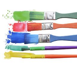 Image showing Paints And Brushes 