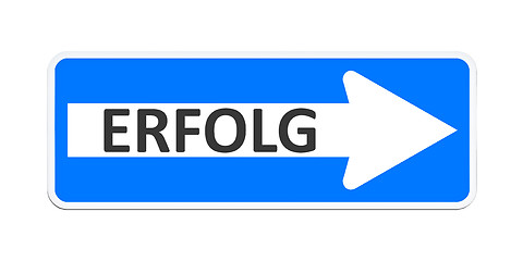 Image showing german one way sign