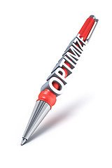 Image showing ball pen with message