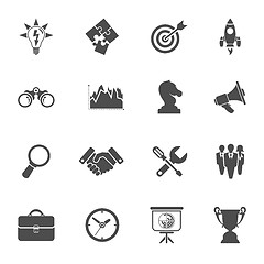 Image showing Business Strategy Icon Set