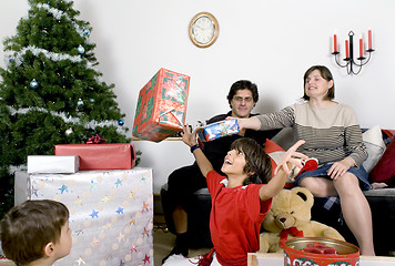 Image showing family christmas time