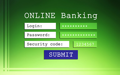 Image showing Online banking background