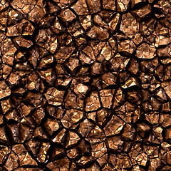 Image showing Seamless gold mineral background