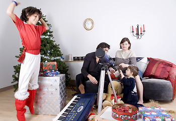 Image showing family christmas time