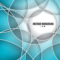 Image showing Abstract lines and shapes background design