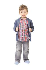 Image showing little boy with jacket and shirt