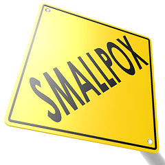 Image showing Smallpox road sign