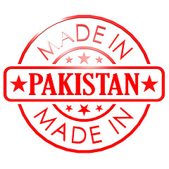 Image showing Made in Pakistan red seal