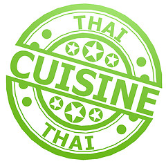 Image showing Thai cuisine stamp