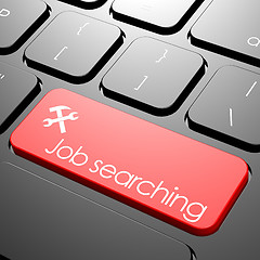 Image showing Job searching keyboard