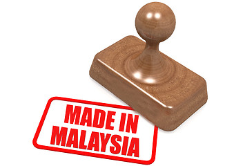 Image showing Made in Malaysia stamp