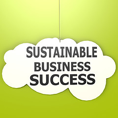 Image showing Sustainable business success