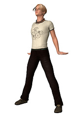 Image showing Dancing Teenager Boy