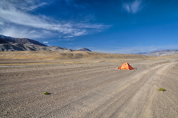 Image showing Arid landscape in Tajikistan