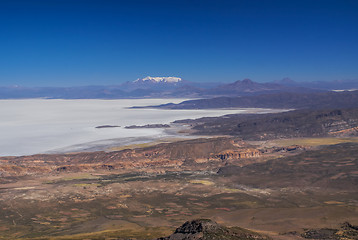 Image showing Salar de Uyuni aerial view