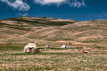 Image showing Yurts in Kyrgyzstan