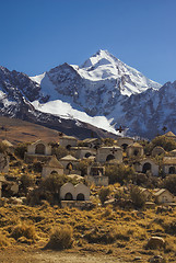 Image showing Graveyard below Huayna Potosi