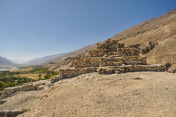 Image showing Temple ruins in Tajikistan