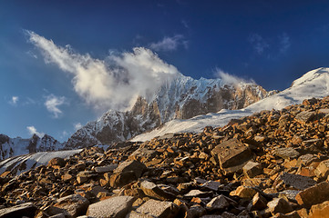 Image showing Mountain peaks in Tajikistan