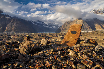 Image showing Glacier in Kyrgyzstan