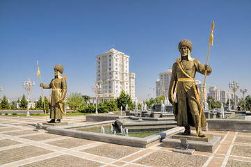 Image showing Monument of independence in Ashgabat