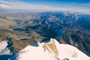 Image showing View from Huayna Potosi