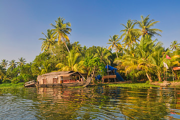 Image showing Houseboat in India