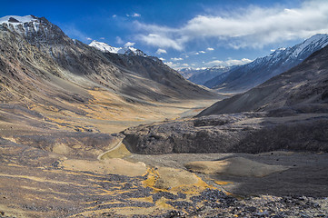 Image showing Arid valley in Tajikistan