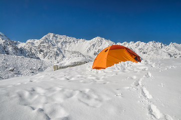 Image showing Camping in Himalayas