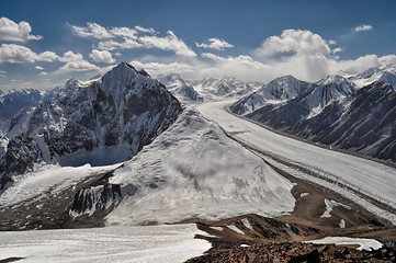 Image showing Fedchenko glacier in Tajikistan