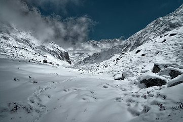 Image showing Himalayas near Kanchenjunga