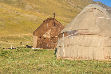 Image showing Yurts in Kyrgyzstan