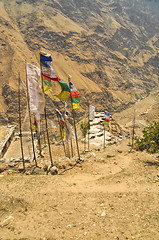 Image showing Nepalese prayer flags