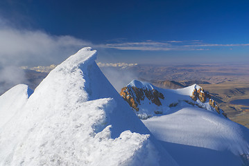 Image showing View from Huayna Potosi