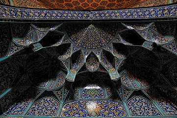 Image showing mosque ceiling